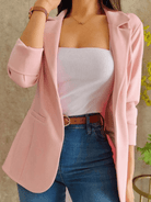damen-elegant-blazer-Grün