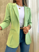 damen-elegant-blazer-Grün