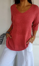 damen-oversized-t-shirt-v-ausschnitt