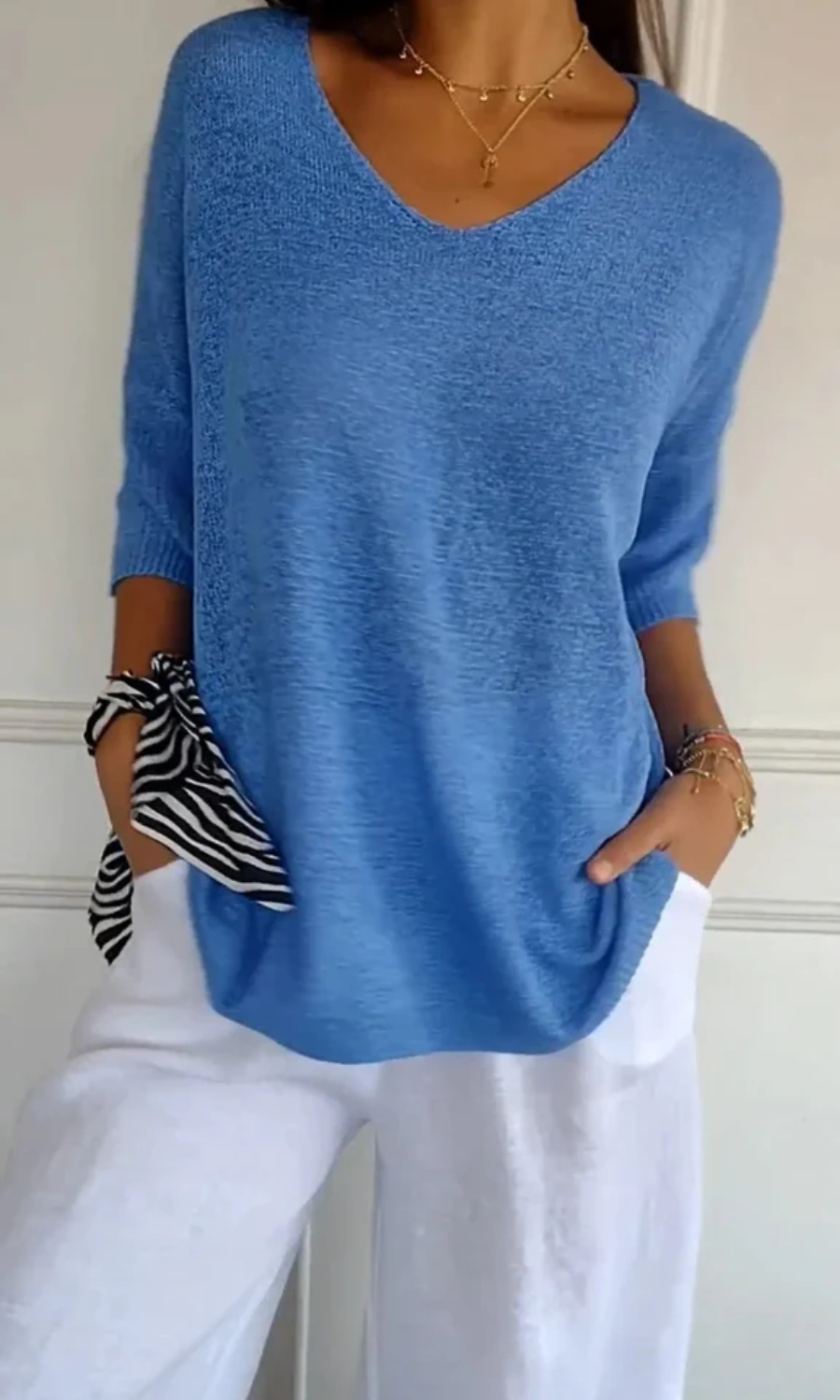 damen-oversized-t-shirt-v-ausschnitt