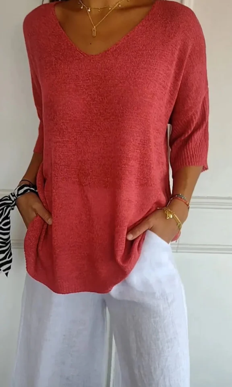damen-oversized-t-shirt-v-ausschnitt
