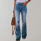Flared Damen Weite Jeans