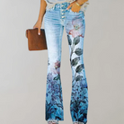 Flared Damen Weite Jeans