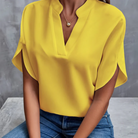 Raffinierte kurzärmelige Bluse für Frauen