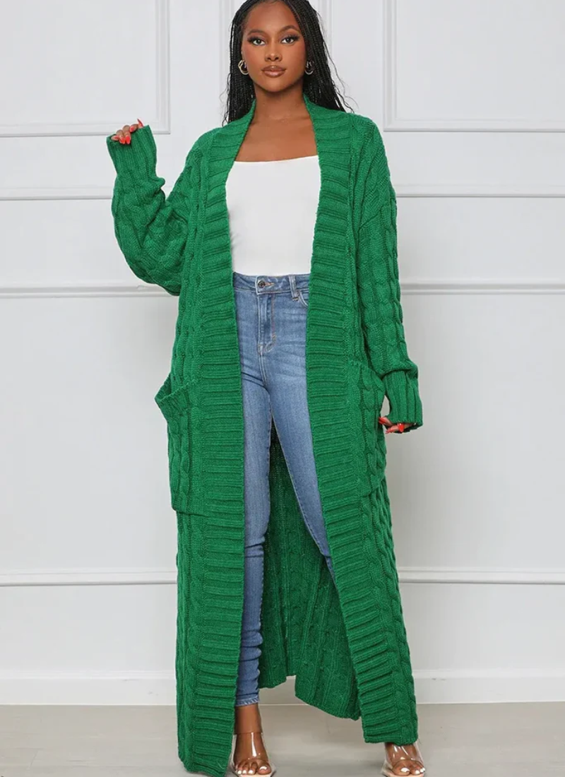 damen-ausgefallene-lange-strickjacke-cardigan