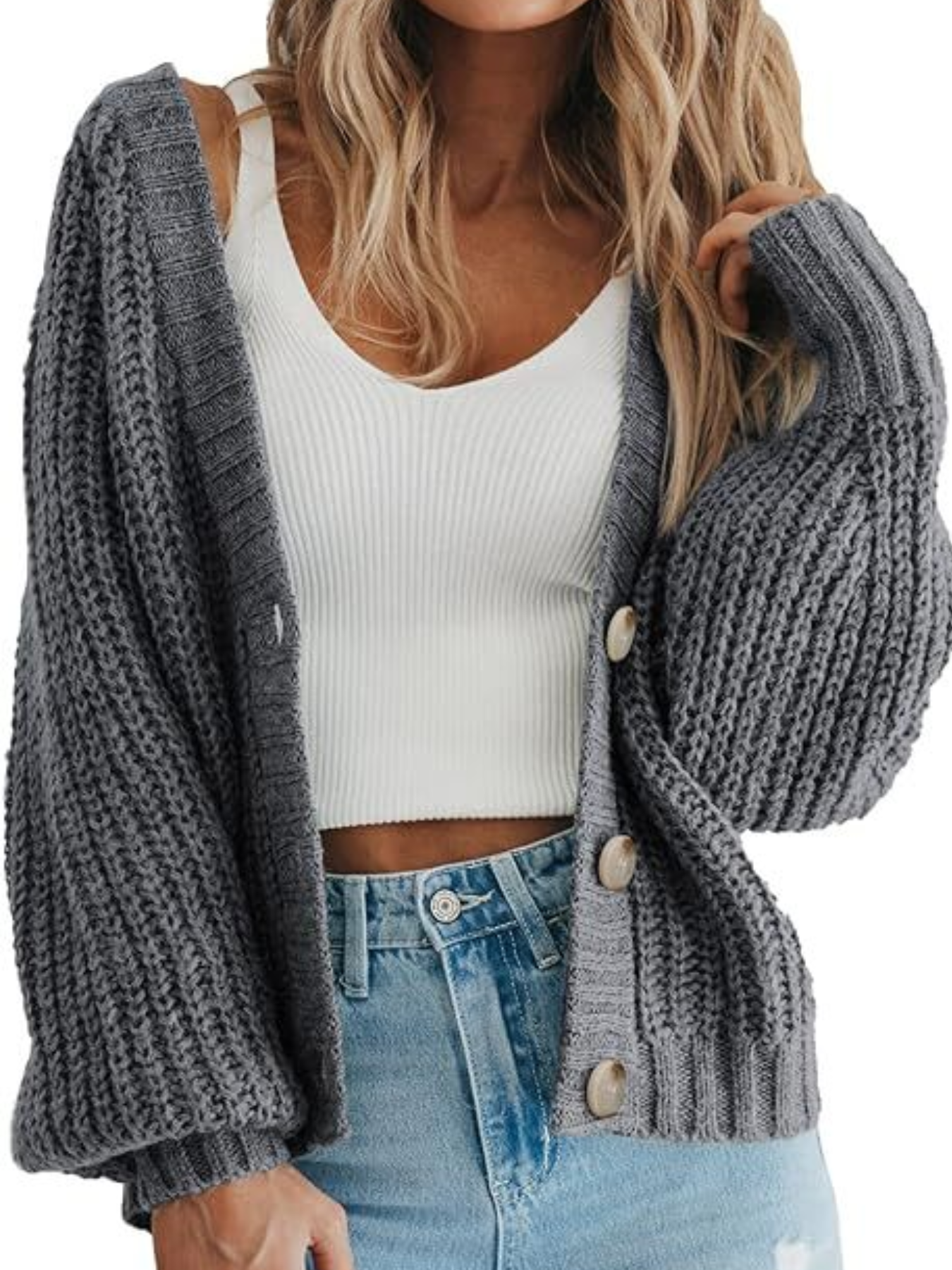 damen-bequeme-strickjacke-warme