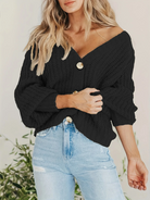 damen-bequeme-strickjacke-warme
