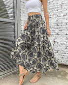 damen-boho-style-maxirock-lange-röcke-sommer