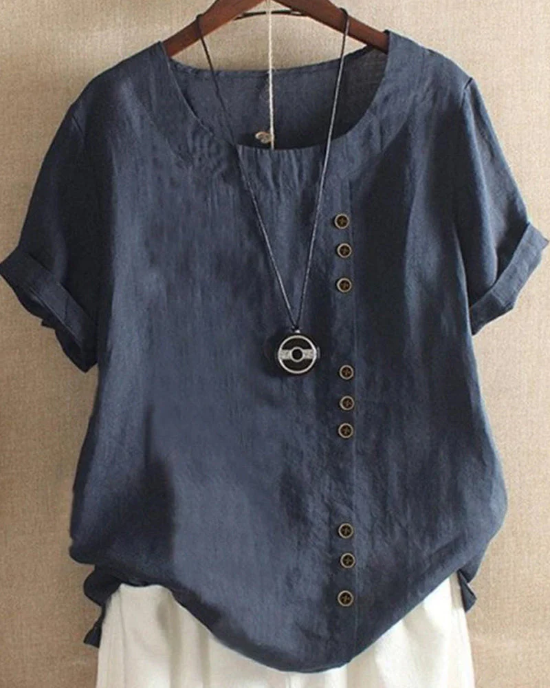 Kurzarm Bluse für Damen