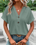 Elegante kurzärmelige Bluse für Frauen