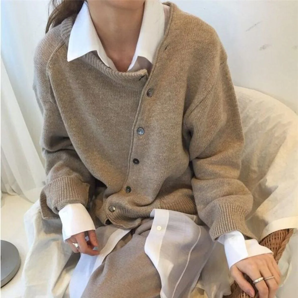 damen-elegant-strickjacke-kurze