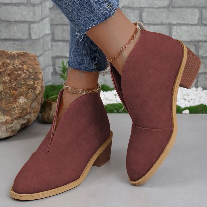 damen-elegante-stiefeletten-schwarz