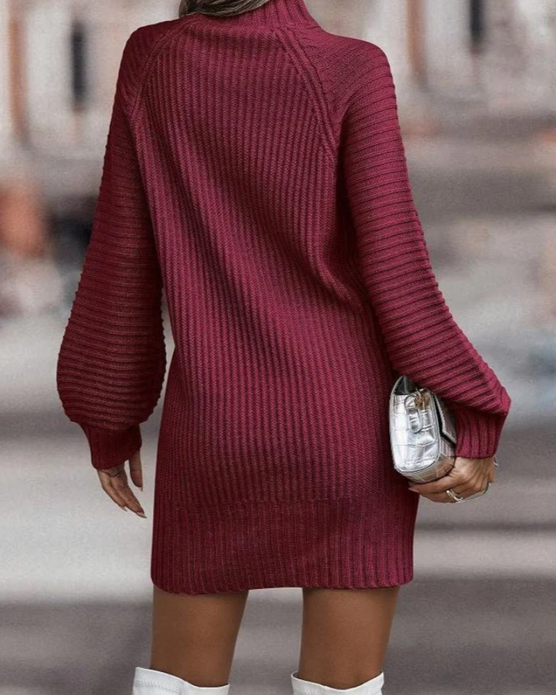 damen-elegante-strickkleid-mini