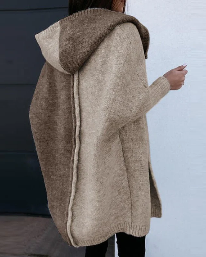 damen-kapuze-lange-strickjacke-cardigan