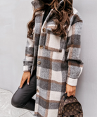 damen-karierter-lange-winterjacke-mantel