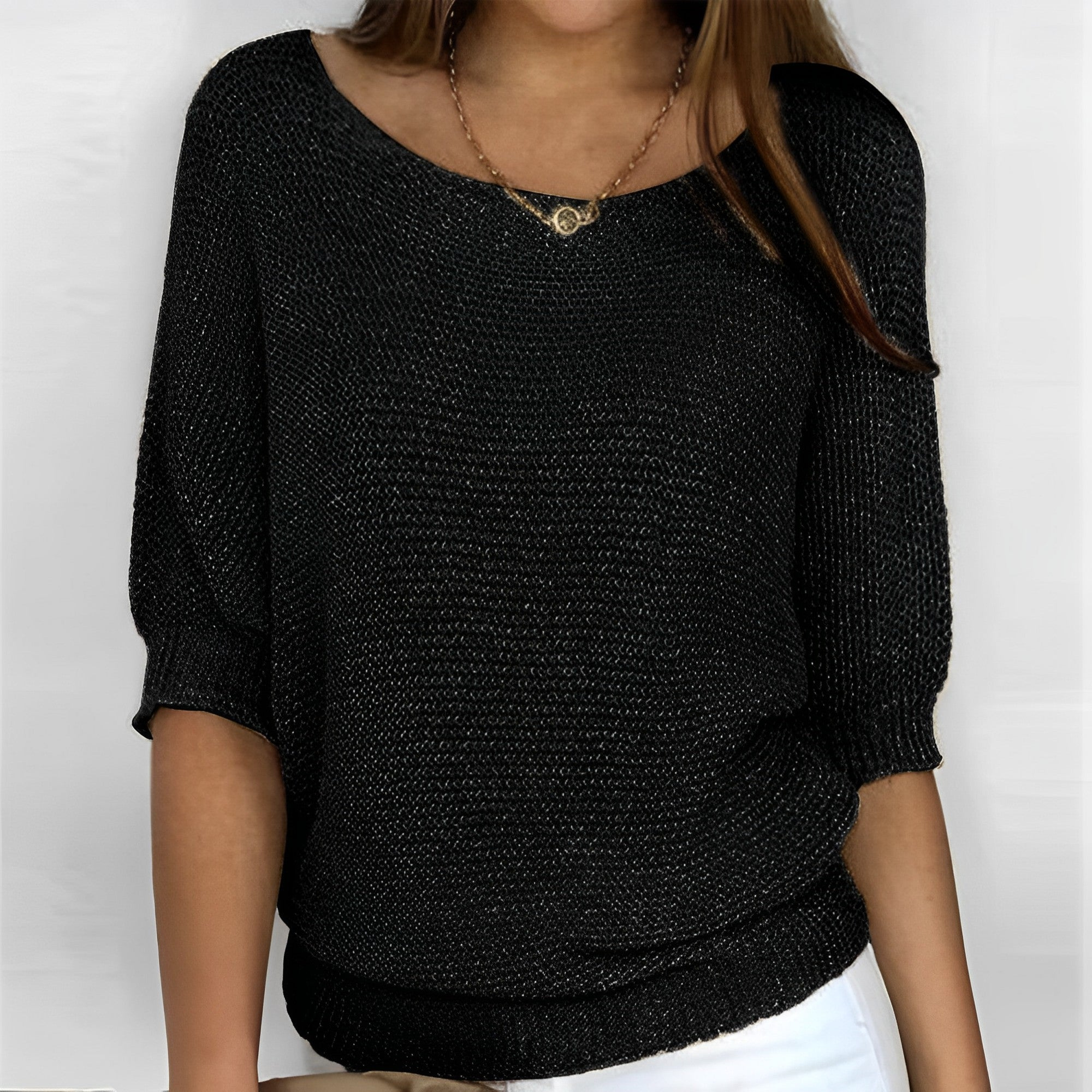 damen-kurz-pullover-schwarz