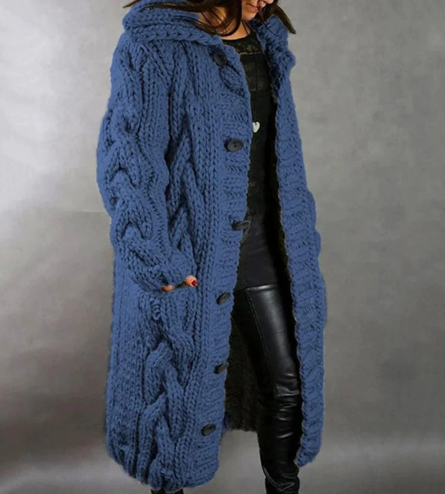 damen-lange-strickjacke-cardigan