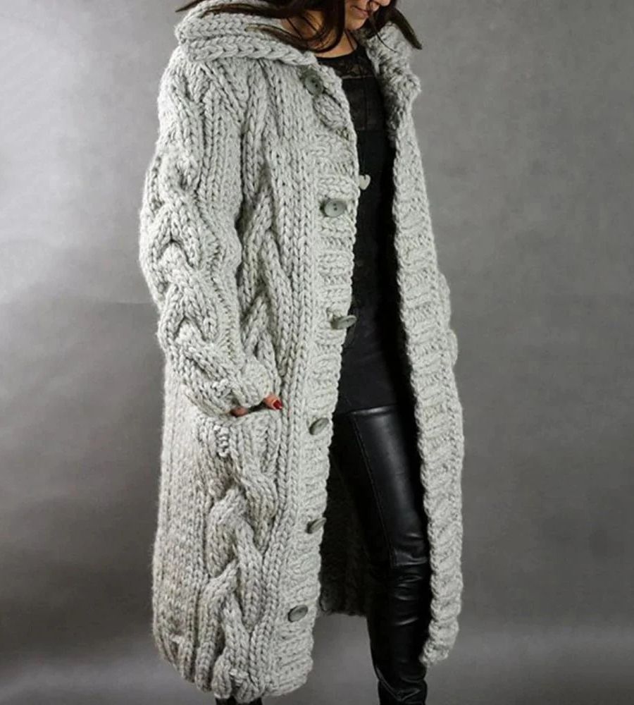 damen-lange-strickjacke-cardigan