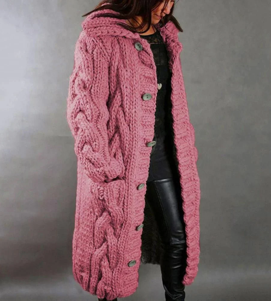 damen-lange-strickjacke-cardigan