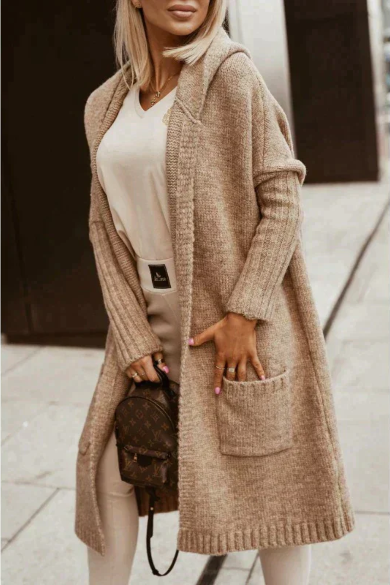 damen-lange-weste-cardigan