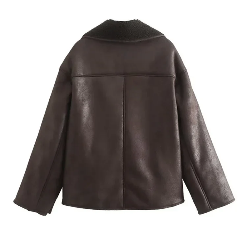damen-oversize-winterjacke-braune