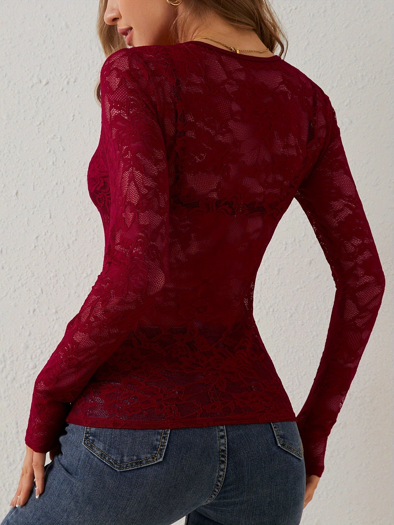 Schickes Elegantes Langarm-Top für Frauen