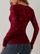 Schickes Elegantes Langarm-Top für Frauen