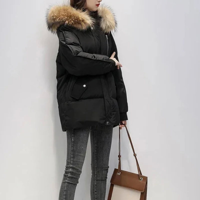 damen-schwarz-parka-warme-winterjacke