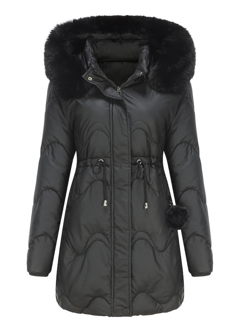 damen-schwarz-parka-warme-winterjacke