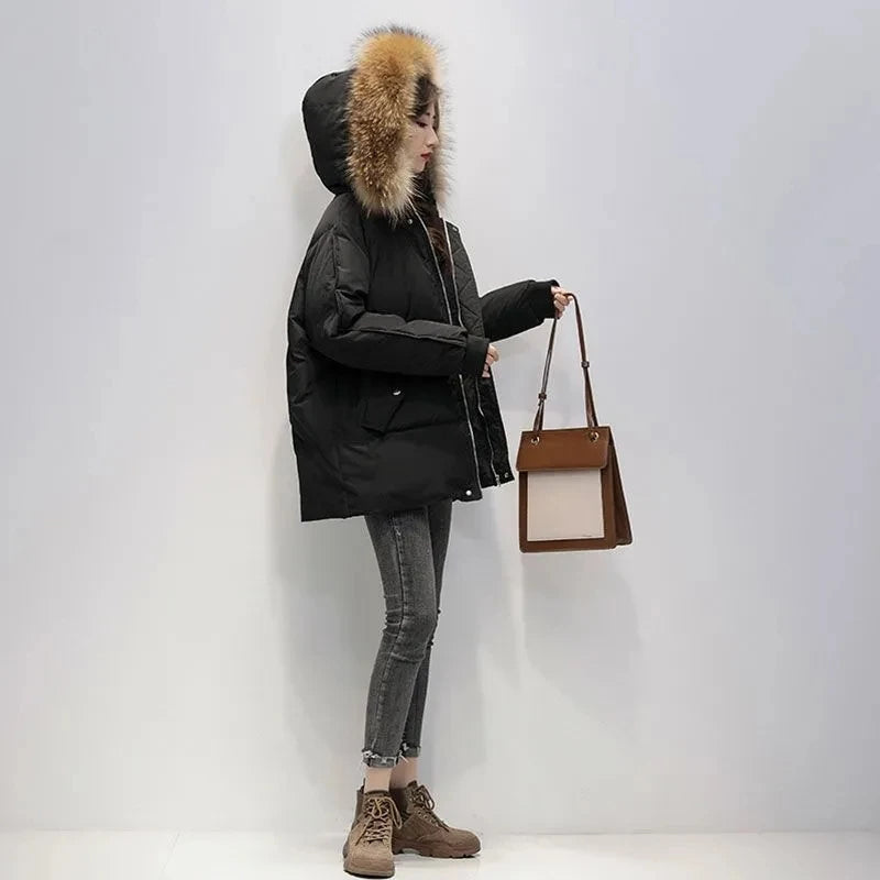 damen-schwarz-parka-warme-winterjacke