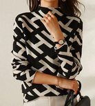 damen-schwarz-pullover-stehkragen
