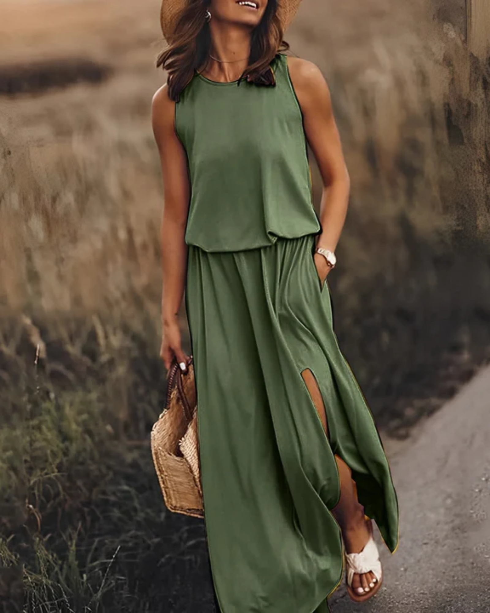 Stylisches ärmelloses Kleid für Frauen