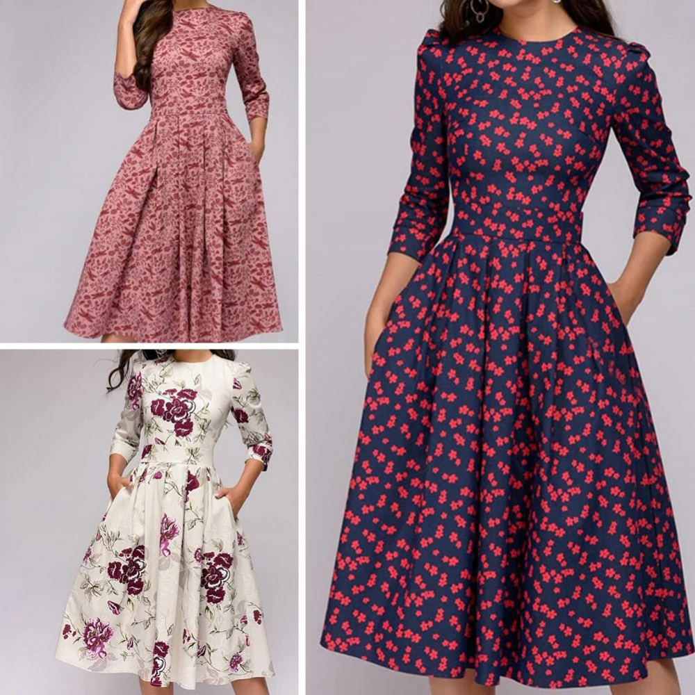 damen-vintage-partykleid-midi