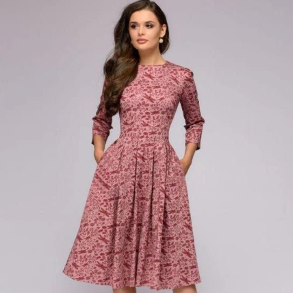 damen-vintage-partykleid-midi