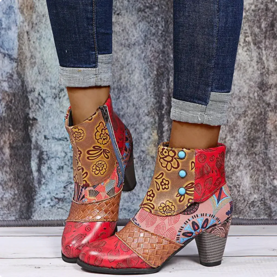 damen-vintage-stiefeletten​-wasserdichte