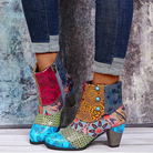 damen-vintage-stiefeletten​-wasserdichte