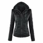 Warme Jeansjacke Damen Kapuze