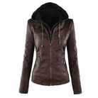 Warme Jeansjacke Damen Kapuze