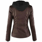 Warme Jeansjacke Damen Kapuze