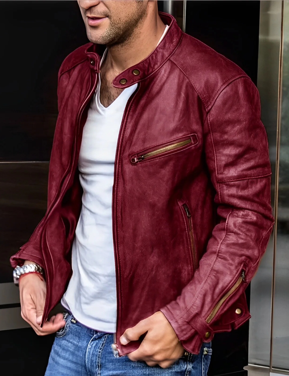 herren-klassische-bikerjacke-jacke