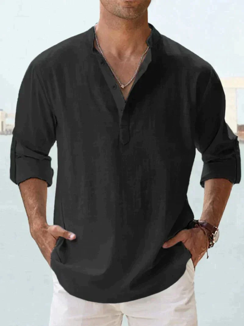 Herren Langarm Hemd Casual