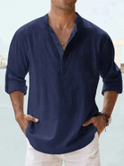 Herren Langarm Hemd Casual
