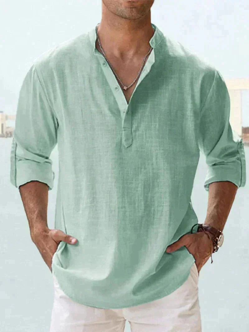 Herren Langarm Hemd Casual