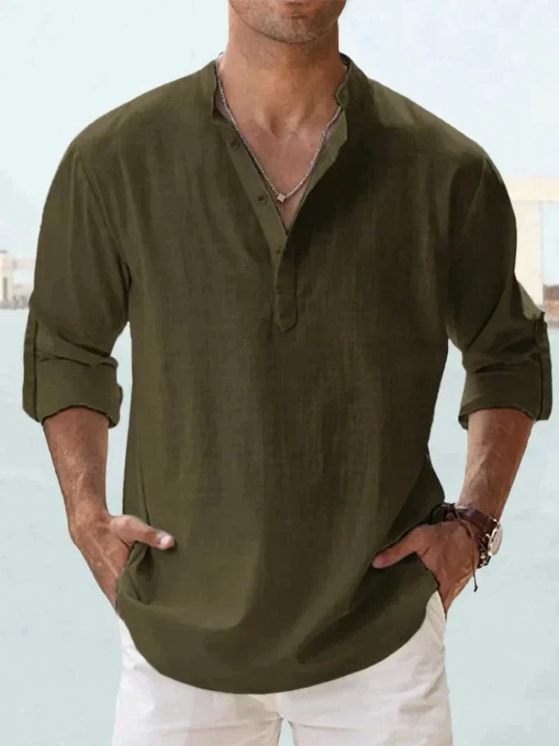 Herren Langarm Hemd Casual