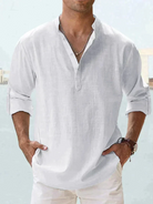 Herren Langarm Hemd Casual