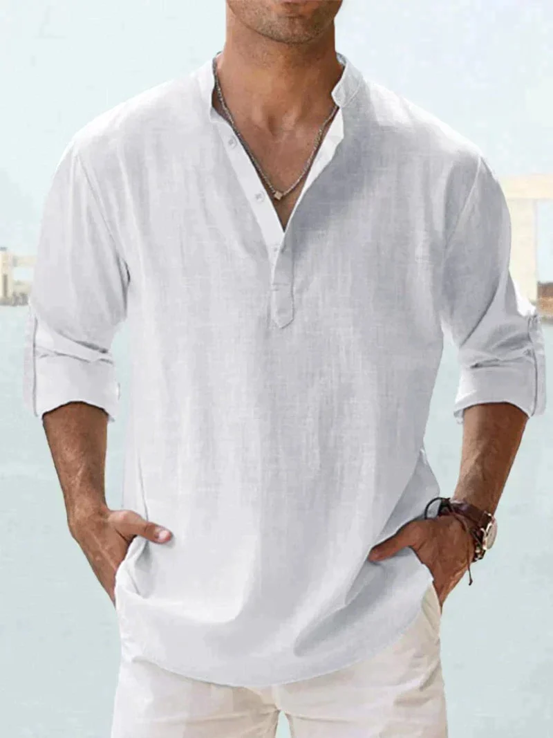 Herren Langarm Hemd Casual
