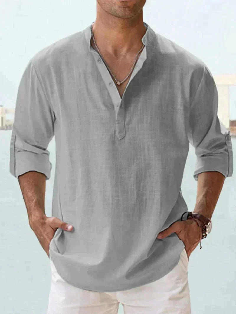 Herren Langarm Hemd Casual