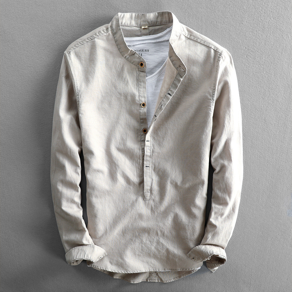 Langarm Button Down Hemd für Männer