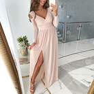 lang-mit-Ärmel-abendkleid-maxi